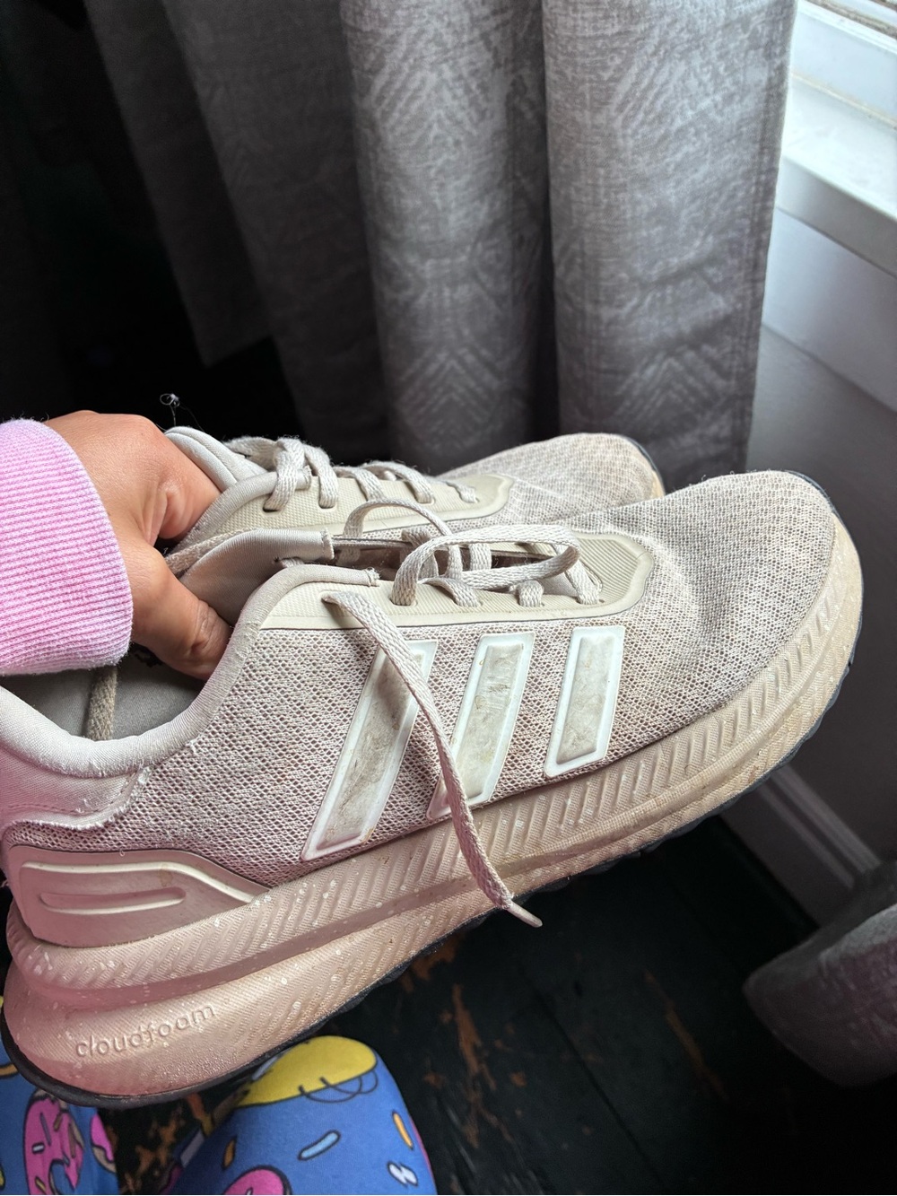 adidas men’s Running Sneakers in Beige